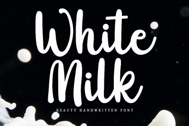 White milk字体