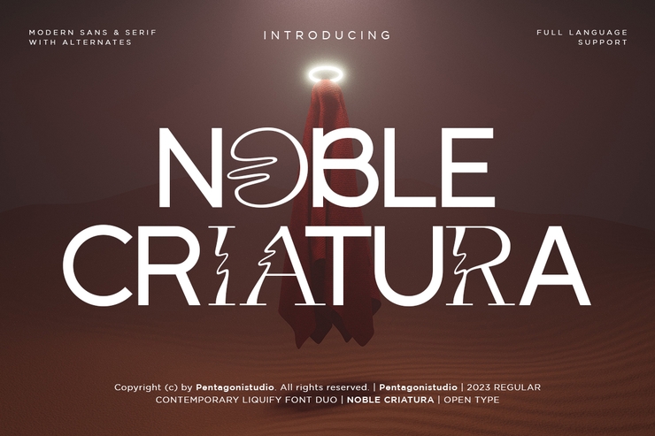 Noble criatura字体 1