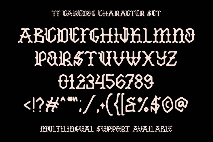 Tf caredog字体 5