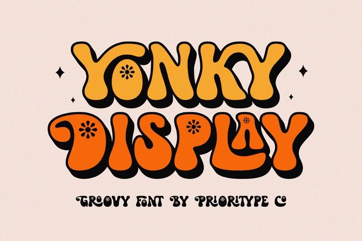 Yonky display字体 1