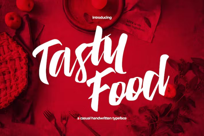 Tasty food字体 1
