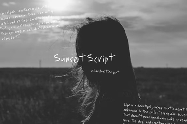 Sunset script字体