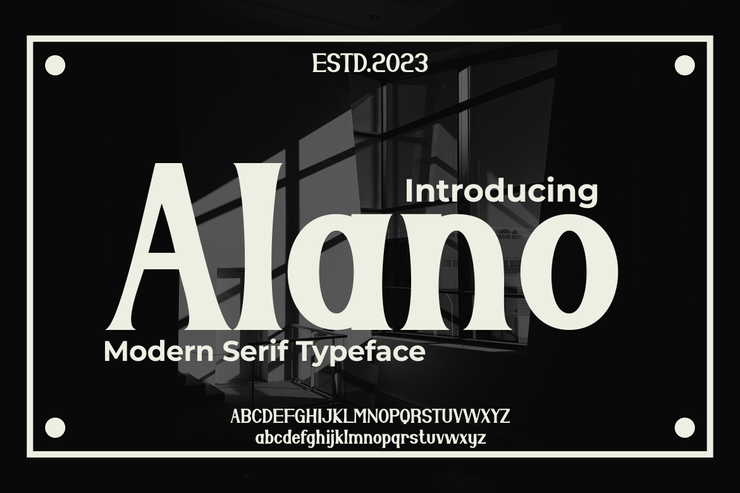 Alano字体 1