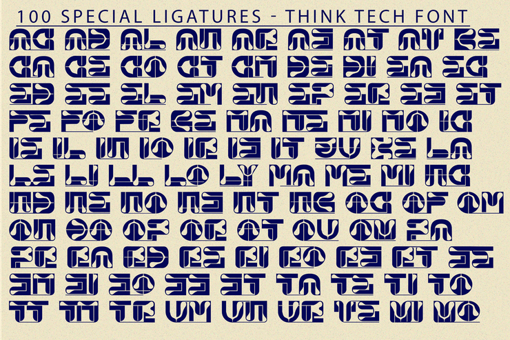 Think tech字体 8