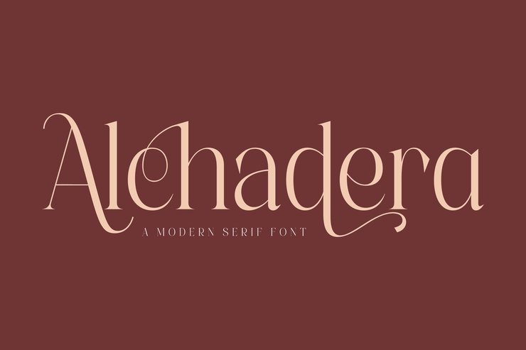 Alchadera字体 1