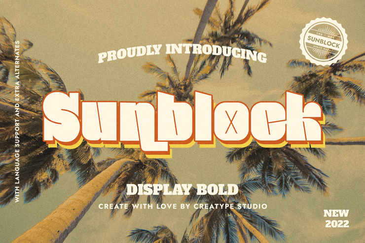 Sunblock字体 3