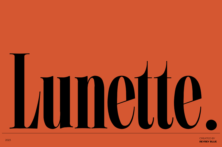 Lunette字体 1