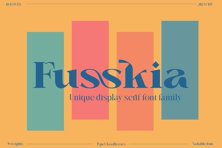 Fusskia字体 1
