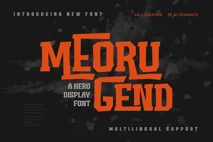 Meoru gendtrial字体 2