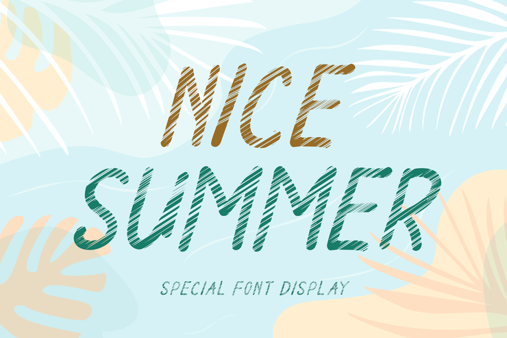 Nice summer字体 1