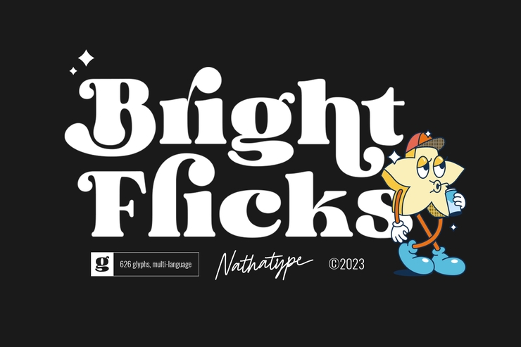 Bright flicks字体 1