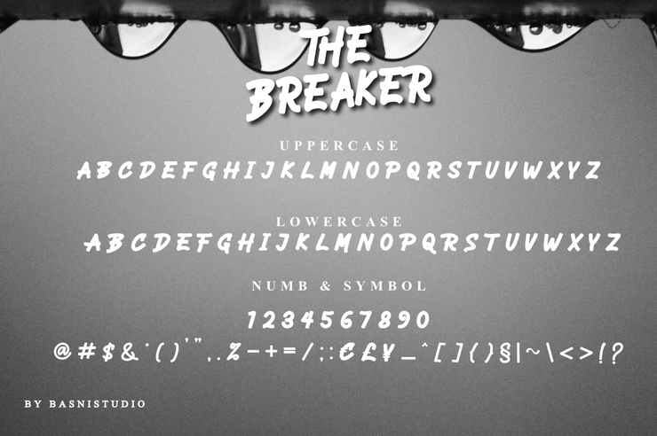 Thebreaker字体 5