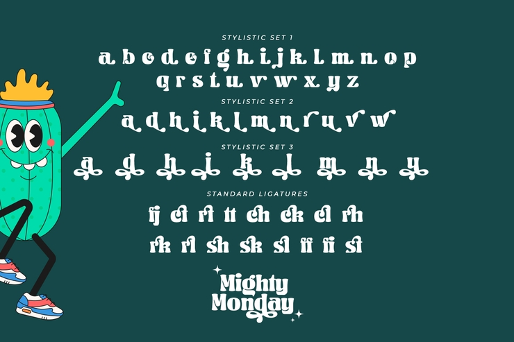 Mighty monday字体 5