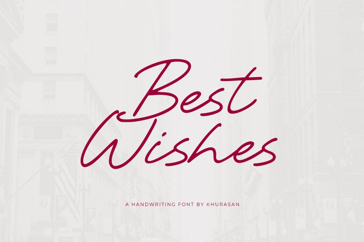 Best wishes字体 1