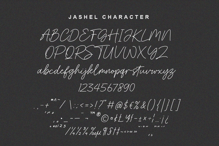 Jashel字体 7
