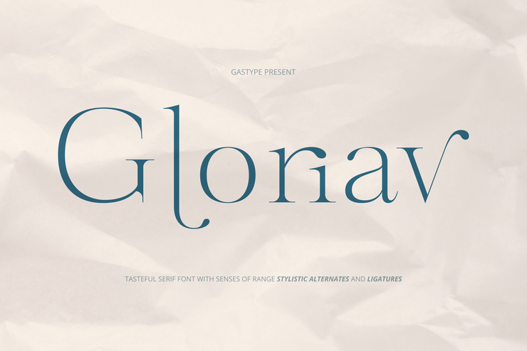 Gloriav trial字体 1