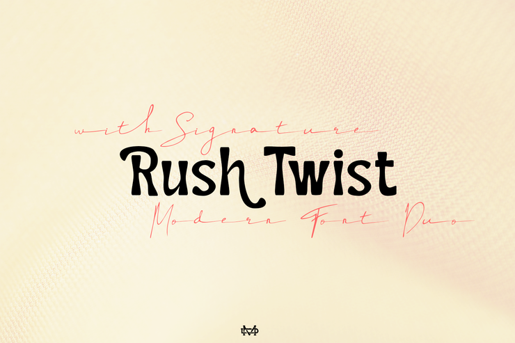 Rush twist字体 1