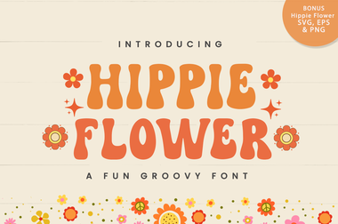 Hippie flower字体