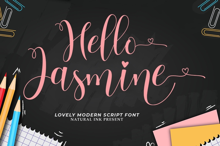 Hello jasmine字体 1