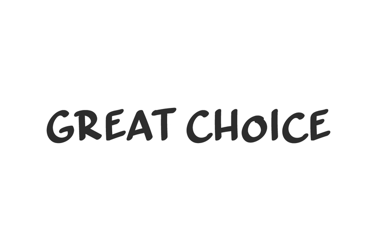 Great choice字体 1