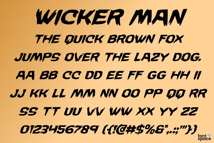 Wicker man字体 5