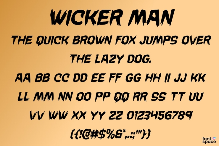 Wicker man字体 7