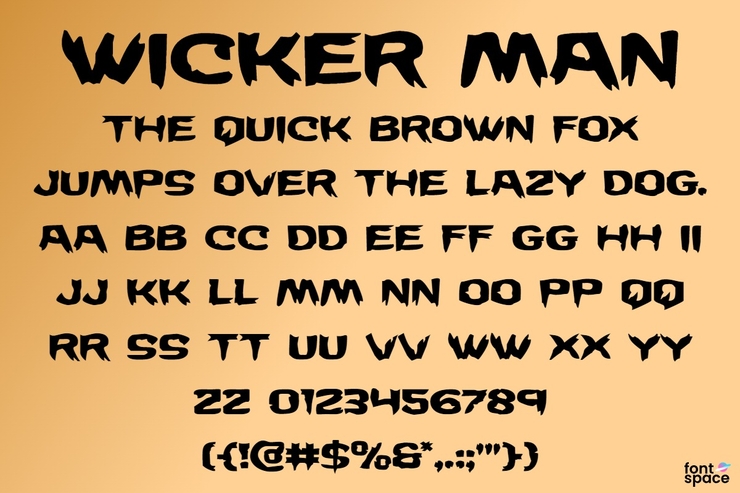 Wicker man字体 8