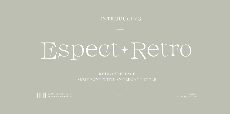 Espect retro字体 1