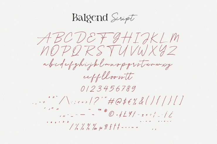 Balgend字体 9