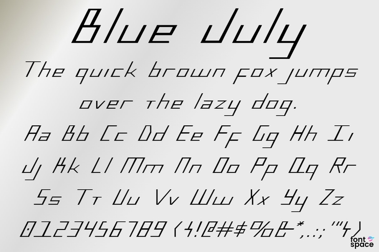Blue july字体 1