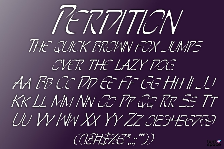Perdition字体 2