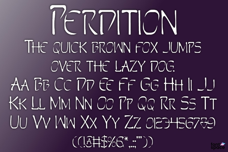 Perdition字体 1