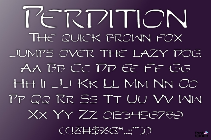 Perdition字体 5