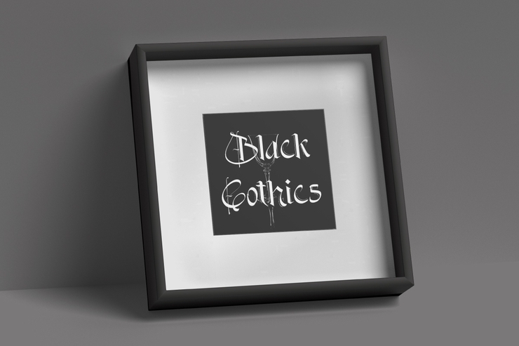 Black gothics字体 8