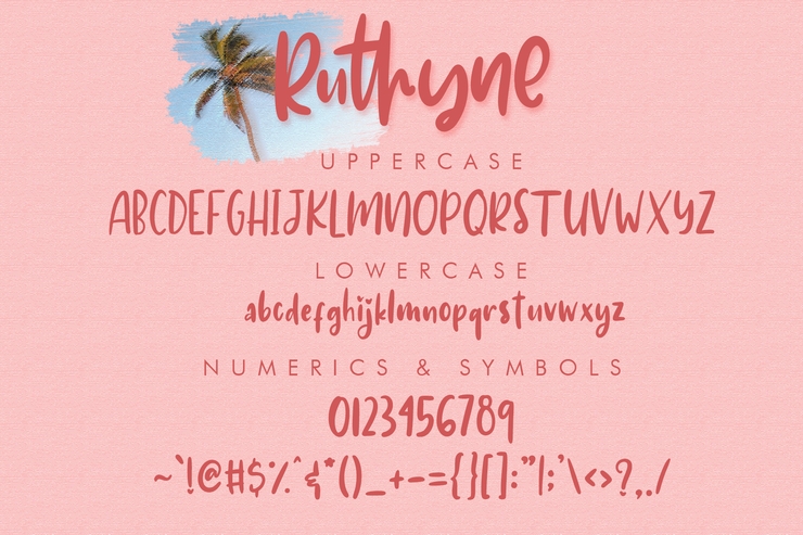 Ruthyne字体 9