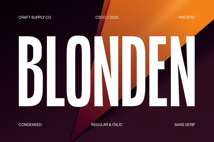 Blonden字体 1