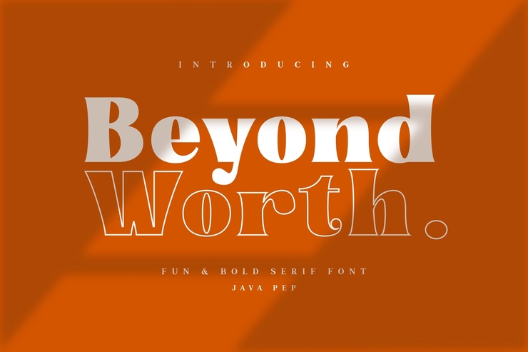 Beyond worth字体 1