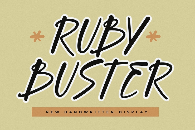 Ruby buster字体 1