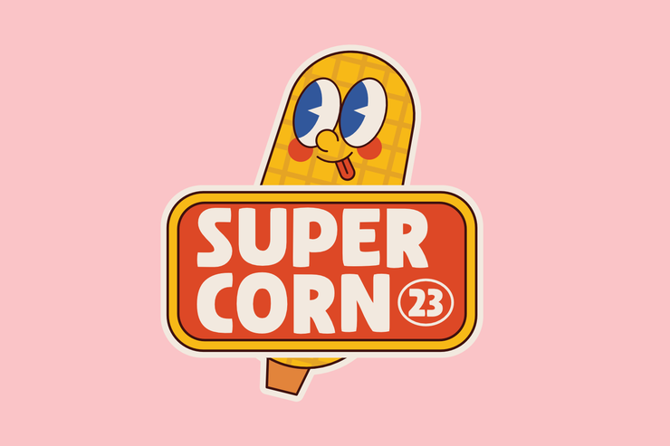 Super corn字体 1