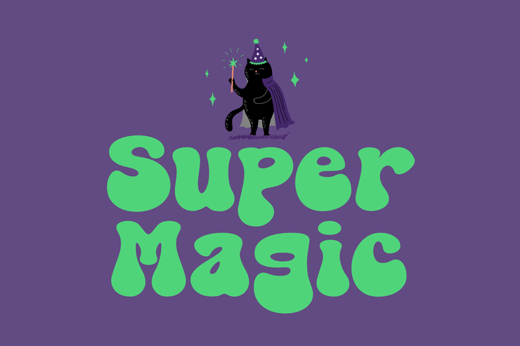 Super magic字体 1