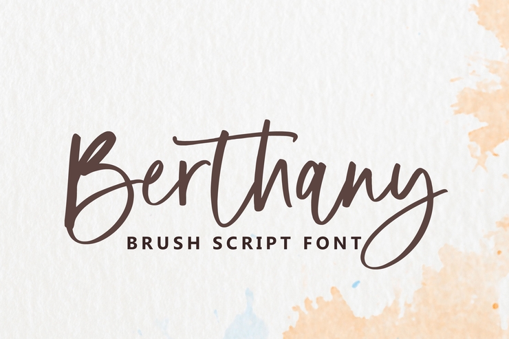 Berthany字体 1