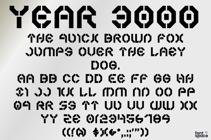 Year 3000字体 3