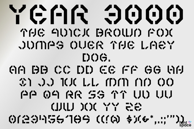 Year 3000字体 1
