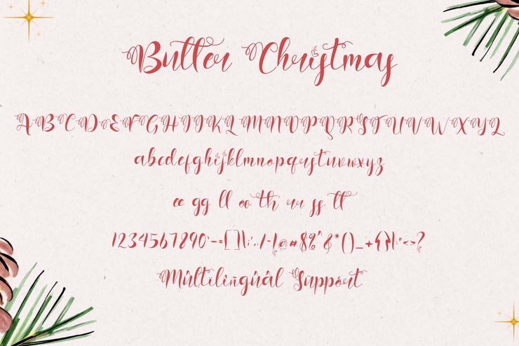 Butter christmas字体 5