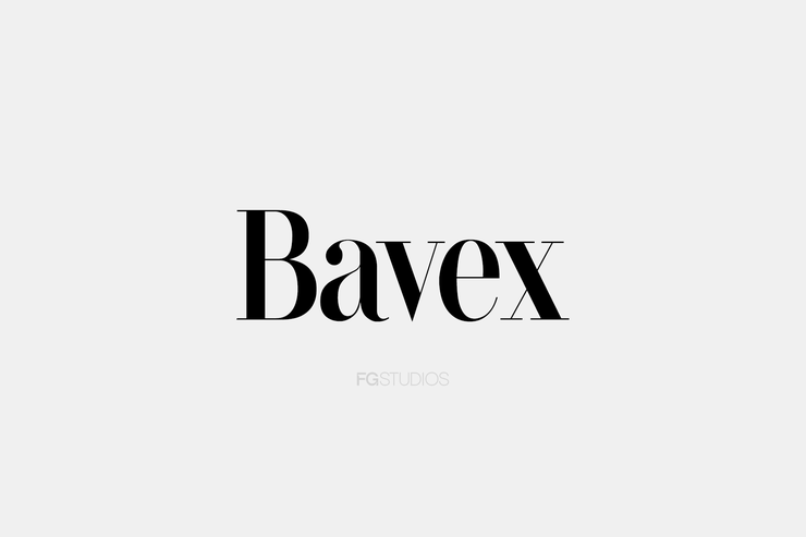 Bavex字体 2