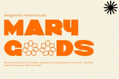 Mary goods字体