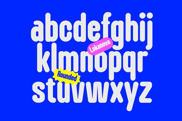 Lokanova rounded字体 4