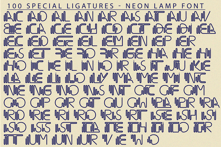 Neon lamp字体 7