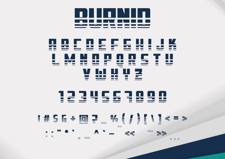 Burnid字体 2
