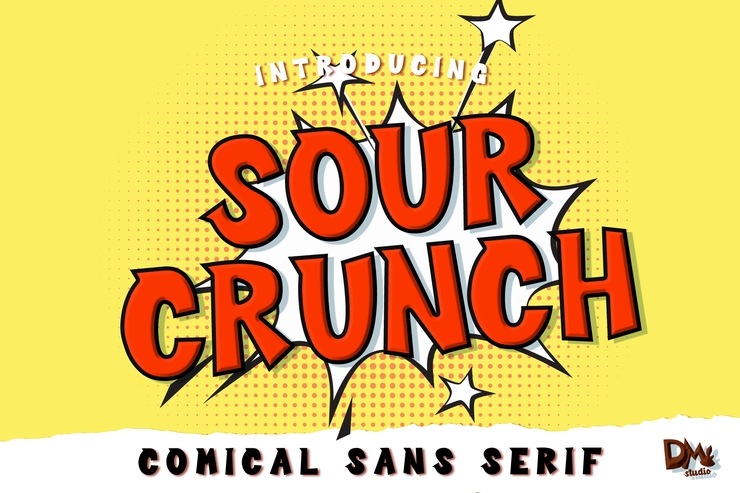 Sour crunch字体 1